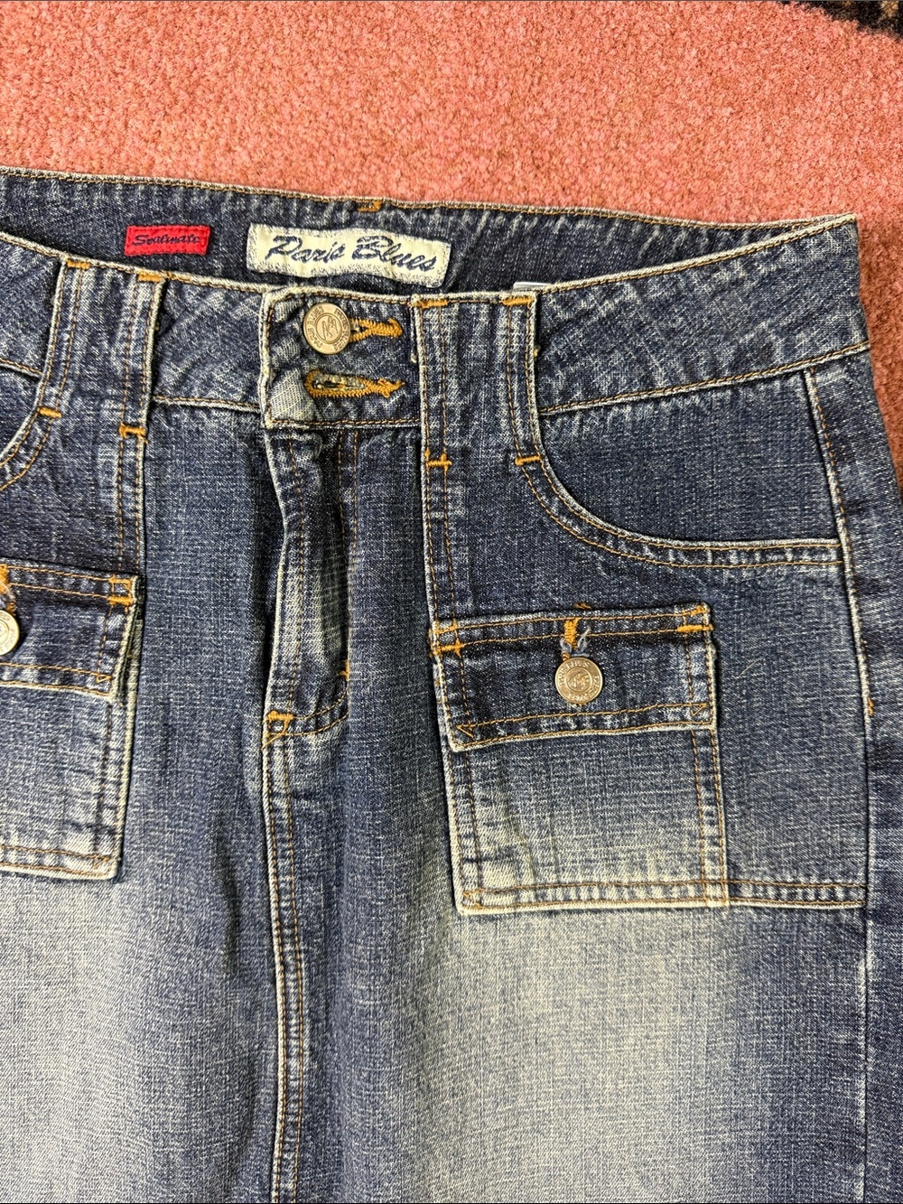 Vintage Y2K denim Maxi Skirt - Picture 3 of 6